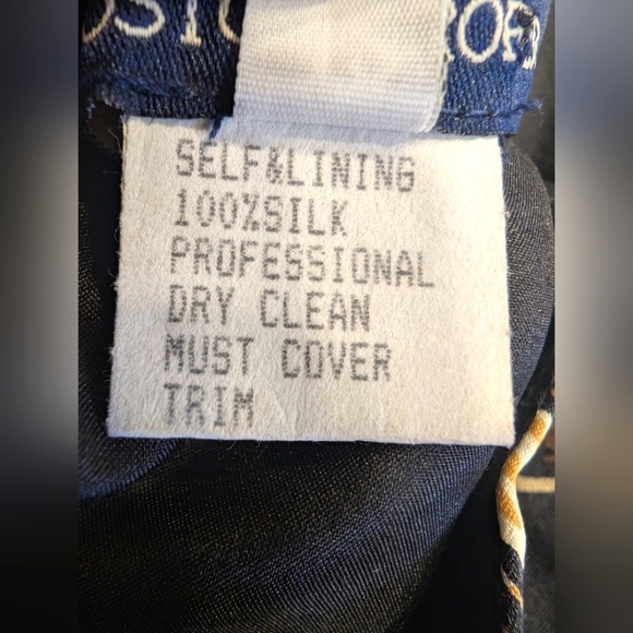 Boston Proper Vintage Silk Sheer Animal Print Beaded Waist Dress Size Medium - Picture 9 of 9